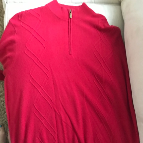 Bobby Jones Cashmere/Wool Blend Half Zip Sweater - Picture 6 of 6